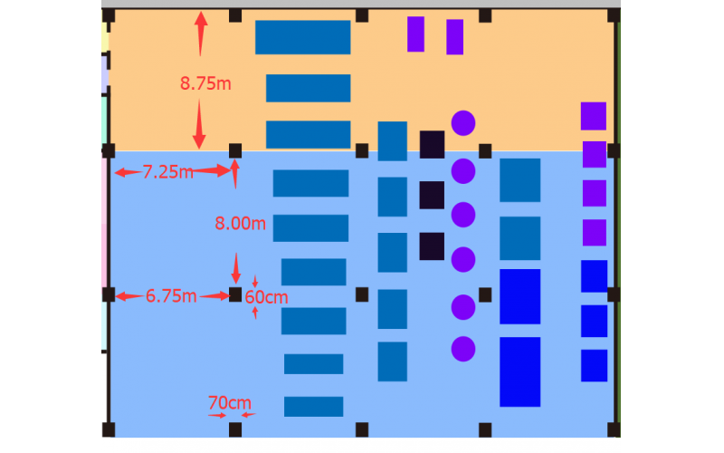 深模新工廠示意圖，設(shè)備多，空間少