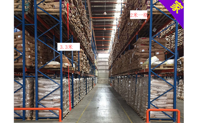 3格，2米一格*3=6米，  4個(gè)立柱， 12條橫梁